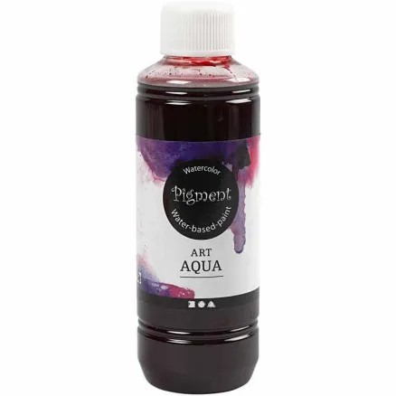 Flytende akvarellmaling, rød, 250 ml/1 fl.