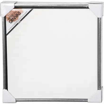 ArtistLine Canvas med ramme, utv. mål 54x54 cm, dybde 3 cm, hvit, anti