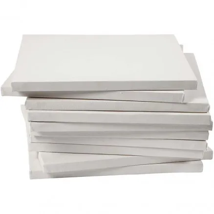 Malerlerret, hvit, dybde 1,6 cm, str. 30x30 cm, 280 g, 40 stk./ 1 pk.