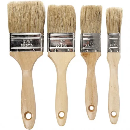 Kulissepensel, L: 19,5-21 cm, B: 25-63 mm, flat, 4 stk./ 4 pk.