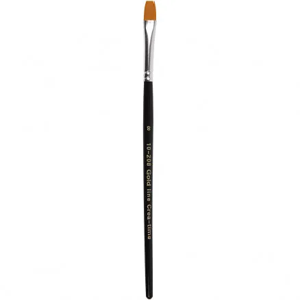 Gold Line Pensler, L: 18,5 cm, B: 8 mm, flat, 12 stk./ 12 pk.