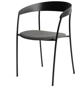 New Works Missing Spisestuestol med Armlene Sort Eik/Remix 3 163